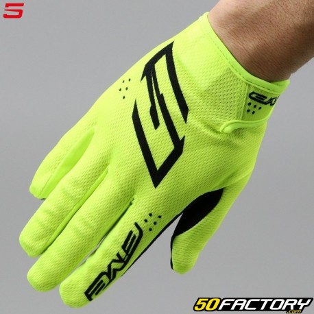 Guantes cross Five MXF4 Mono amarillo neón