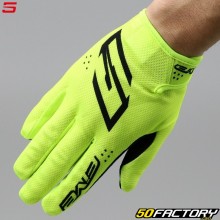Gloves cross Five MXF4 Mono neon yellow