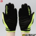 Guantes cross niño Five MXF3 negro y amarillo neón