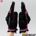 Damenhandschuhe Five Stunt Evo Airflow CE-geprüft schwarz und pink