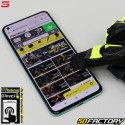 Luvas racing Five  RFX WP aprovado preto e amarelo fluorescente CE