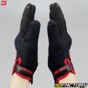 Guanti da strada Five RS5 Air CE approvato nero e rosso