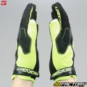 Gants cross Five MXF3 noirs et jaunes fluo