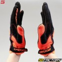 Gants cross enfant Five MXF3 noirs et oranges fluo