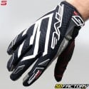 Gants cross Five MXF Pro Rider S noirs et blancs