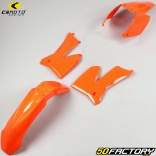 Kit carénages KTM EXC 125, 200, 250, 300... (2005 - 2007), SX 125, 250 (2005 - 2006) CeMoto orange