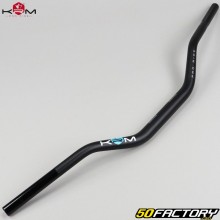 Guidon fatbar alu Ø28 mm KRM Pro Ride noir et turquoise