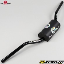 Manubrio Fatbar alluminio Ø28 mm KRM Pro Ride nero e olografico con schiuma