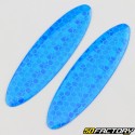 25x90 mm (x2) strisce riflettenti ovali blu