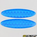 25x90 mm (x2) strisce riflettenti ovali blu