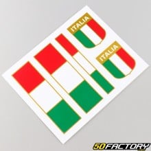 Italy flag stickers 12x10 cm (sheet)