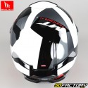 Casco integral MT Helmets Thunder  XNUMX SV Fade XNUMX blanco, negro y rojo