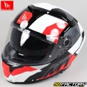 Casco integral MT Helmets Thunder 4 SV Fade 0 blanco, negro y rojo