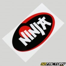 86x50 mm Oval Silent Ninja Sticker