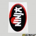 86x50 mm Oval Silent Ninja Sticker
