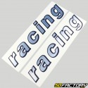 Stickers Racing 28x5.5 chrome cm (set of 2)