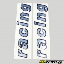 Pegatinas Racing 28x5.5 cromo cm (juego de 2)