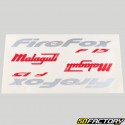 Stickers Malaguti Firefox F15 20x10.7 cm (planche)