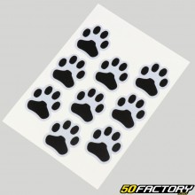 Pegatinas de pata de perro de 13x9.5 cm (hoja)