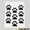 Pegatinas de pata de perro de 13x9.5 cm (hoja)