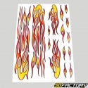 Flame stickers 30x20 cm (sheet)
