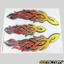 Flame stickers 24x20 cm (sheet)
