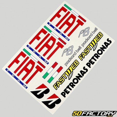 Stickers Fiat, Petronas... 34x24 cm (sheet)