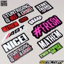 Stickers Stunt Freaks Team (lot de 100)