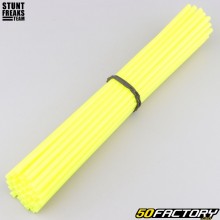 Capas de raios de 25 cm Stunt Neon Yellow Team Freaks (Pacote 42)