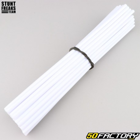 25 cm Speichenabdeckungen Stunt White Team Freaks (42-Paket)