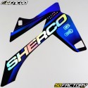 Kit grafiche adesivi Sherco SE-R (da 2018) Gencod olografico nero e blu