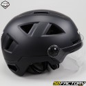 Capacete de ciclismo com luzes e viseira Vito E-Light preto mate