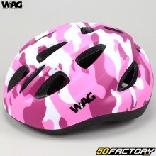 Casco da bicicletta per bambini Wag Bike Sky mimetico rosa opaco