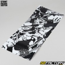 Stickers Stunt Freaks Team Khaos Reflective noirs et blancs 65x30 cm (planche)
