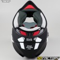 Capacete Enduro Nox N312 Impulse preto e branco fosco