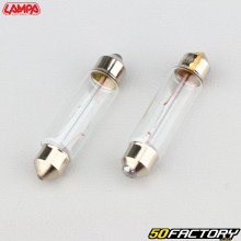 Ampoules navette SV8.5-8 12V 15W 44 mm Lampa (lot de 2)