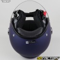 Casco jet Nox N608 azul metalizado mate