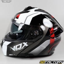 Klapphelm Nox  XXNUMX Cruzr weiß und rot