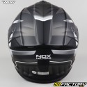 Capacete modular Nox NXNUMX Cruzr preto e branco fosco