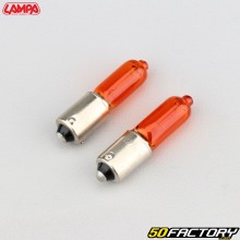 Bombillas de señal de giro BAY9S 12V 21W Lampa naranjas (paquete de 2)