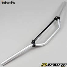 Aluminum handlebar Ø22 mm Chaft Cross matt gray with black bar