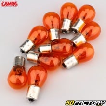 Bombillas de señal de giro BAU15S 12V 21W Lampa naranjas (paquete de 10)