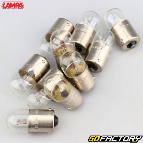 Ampoules de clignotant ou de feu BA15S 12V 5W Lampa (lot de 10)