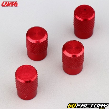 Tappi valvole Lampa Sport-Cap rossi (set di 4)