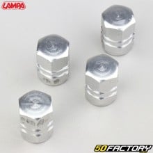 Bouchons de valves hexagonaux Lampa Sport-Cap gris (lot de 4)