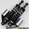 360 mm Paioli type rear gas shock absorbers Peugeot 103, MBK 51... black and gray