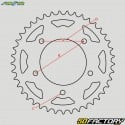 Couronne 47 dents acier 525 Kawasaki KLV 1000, Suzuki DL 650, Triumph Daytona 600... Sunstar