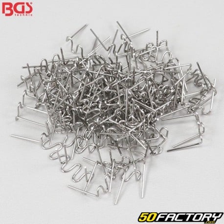 Punti metallici per riparazioni in plastica BGS 0.8 mm (confezione da 100 mm)