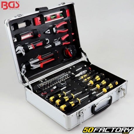 Caja de herramientas de aluminio BGS (129 piezas)