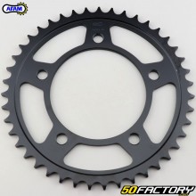 Corona 43 denti in acciaio 525 Honda CB 600 F, CBR 900, VT 750 C Shadow... Afam nera